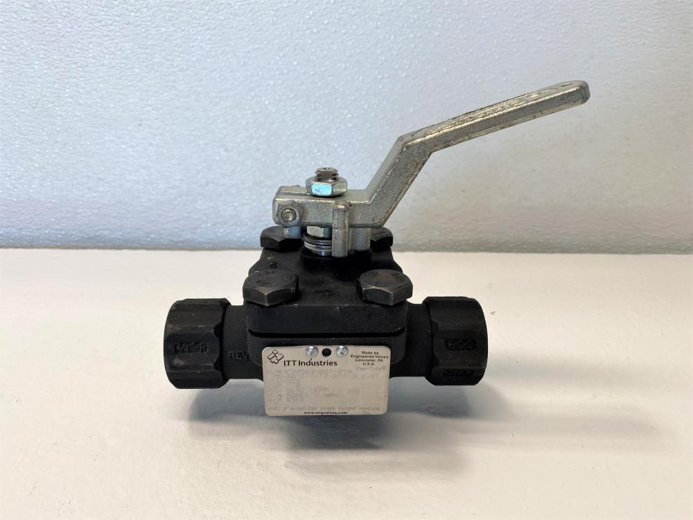 ITT Cam-Tite 3/4" NPT 600# WCB Monel Ball Valve .75-3016-1-T2-ST2-SL2-B1-CLV-WCB